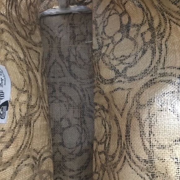 👠mudpie Straw Jute Beachbag with flower print - Picture 8 of 8